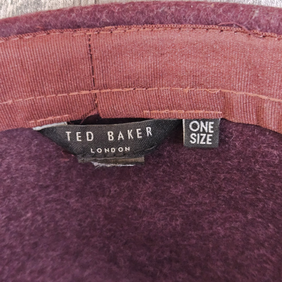 Ted Baker Wool Felt Peak Hat Womens Ribbon Bow Cloche Great Gatsby Roaring 20s - Picture 14 of 14